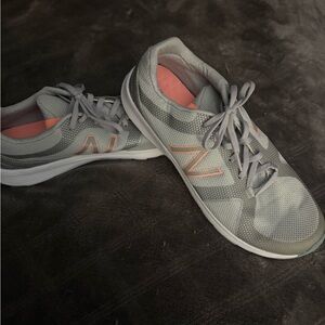 New Balance Women's Sneakers in Gray and Coral
